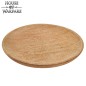Assiette en bois massif véritable
