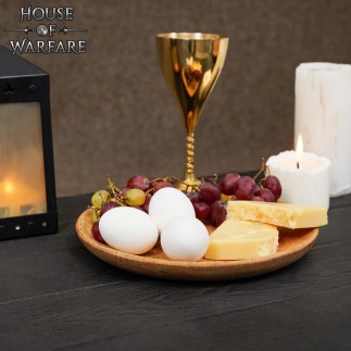 Assiette en bois massif véritable