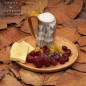 Assiette en bois massif véritable