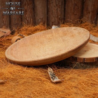 Assiette en bois massif véritable