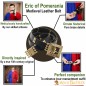 Ceinture médiévale en cuir d'Éric de Poméranie avec détails en laiton pur