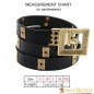 Ceinture médiévale en cuir d'Éric de Poméranie avec détails en laiton pur
