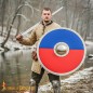 Bouclier anglo-saxon – Bouclier rond en bois avec umbo en acier