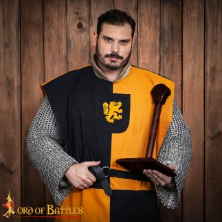 Présentoir pour casques vikings et médiévaux – Présentoir en bois massif, finition vernis foncé