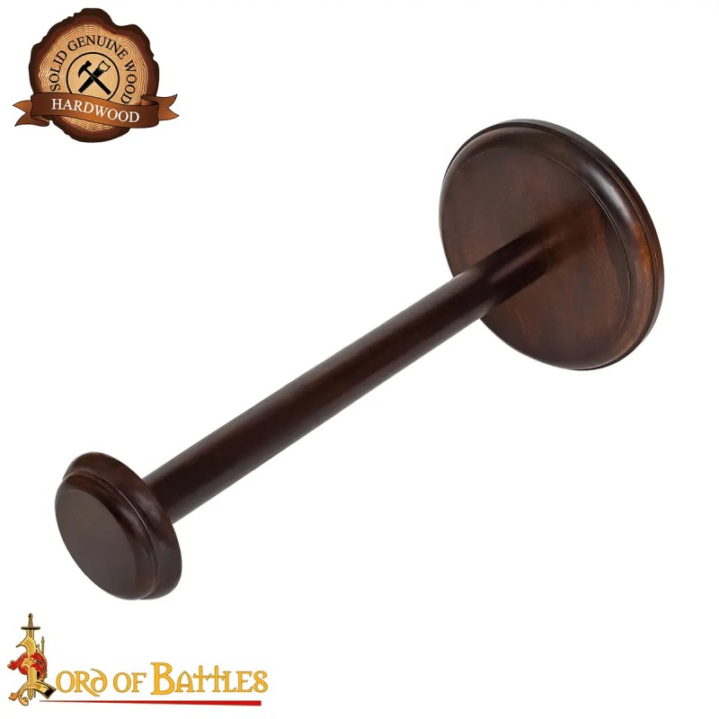 Support de casque en bois détachable, fait main, pour casques avec ou sans aventail Support de casque en bois détachable, fait main, pour casques avec ou sans aventail