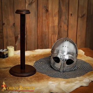Support de casque en bois détachable, fait main, pour casques avec ou sans aventail