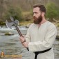 Hache médiévale fantastique inspirée des hallebardes de la fin du Moyen Âge
