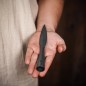 Pointe de lance noire médiévale forgée à la main en acier au carbone Pointe de lance noire médiévale forgée à la main en acier au carbone