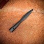 Pointe de lance noire médiévale forgée à la main en acier au carbone Pointe de lance noire médiévale forgée à la main en acier au carbone