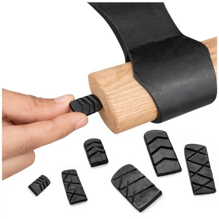Jeu de 6 coins de hache en fer forgé à la main, texturés, pour l'ajustement des haches