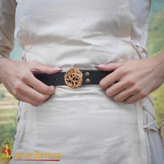 Boucle de ceinture celtique à motif de nœud serpent