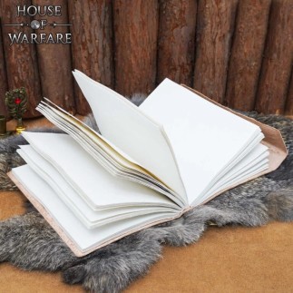 Carnet en cuir avec chameau gaufré avec fermoire
