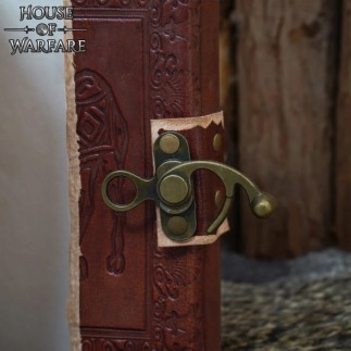 Carnet en cuir avec chameau gaufré avec fermoire
