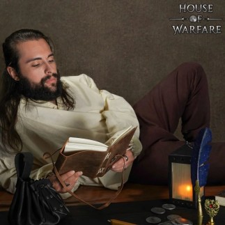 Journal médiéval en cuir avec clé