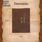 Journal médiéval en cuir avec cadenas
