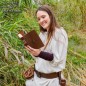 Journal médiéval en cuir avec cadenas