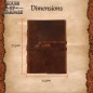 Journal médiéval en cuir fabriqué à la main