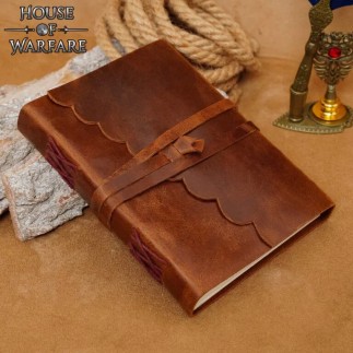 Journal médiéval en cuir fabriqué à la main