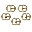 boucles de ceinture fonctionnelles en laiton pur, datant de la fin du Moyen Âge