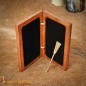 Tablette de cire romaine avec stylet en laiton pur, accessoire fonctionnel en bois