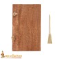 Tablette de cire romaine avec stylet en laiton pur, accessoire fonctionnel en bois