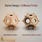 Réplique de dodécaèdre romain en bronze – Fonte à la cire perdue