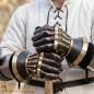 Gantelets médiévaux « Baron noir » du XIVe siècle
