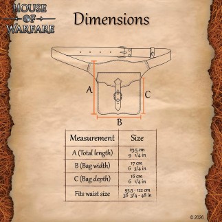 Aumônière de ceinture médiévale – Aumônière espagnole
