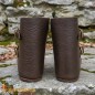 Bottines médiévales – Chaussures en cuir fabriquées à la main avec fermetures à boucles en laiton