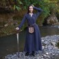 Robe viking en laine Astrid à tissage sergé en losange
