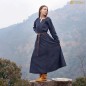 Robe viking en laine Astrid à tissage sergé en losange