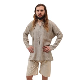Chemise médiévale en coton lin Waldemar