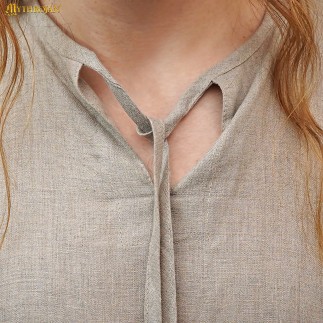 Chemise médiévale en coton lin Waldemar