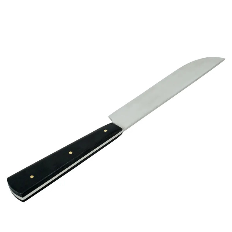 Couteau médiéval en acier inoxydable avec manche en corne véritable Couteau médiéval en acier inoxydable avec manche en corne véritable
