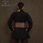 Ceinture de barbare en cuir véritable, marron
