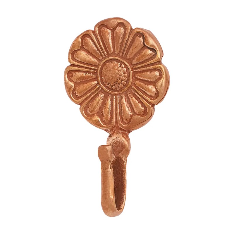 Crochet médiéval à motif floral en bronze coulé à la cire perdue Crochet médiéval à motif floral en bronze coulé à la cire perdue