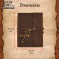 Journal médiéval en cuir avec clé