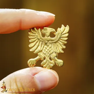 Clous de ceinture  aigle héraldique en laiton massif pur vendu à l'unité