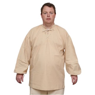 Chemise de style médiéval avec laçage