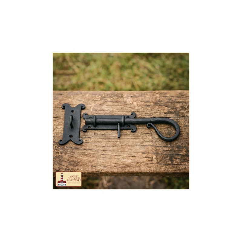 Verrou rustique de porte avec pêne coulissant