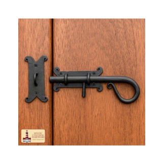 Verrou rustique de porte avec pêne coulissant