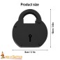 Cadenas de pirate en fer forgé à la main avec clés jumelées fonctionnelles Cadenas de pirate en fer forgé à la main avec clés jumelées fonctionnelles