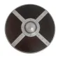 Viking Wooden Shield with Steel Umbo and Fittings