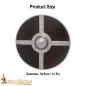 Viking Wooden Shield with Steel Umbo and Fittings