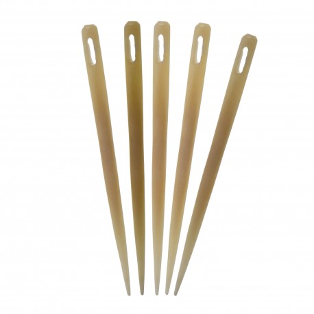 Medieval Embroidery Needles Set of 5 Handmade Genuine Bone Functional Accessory