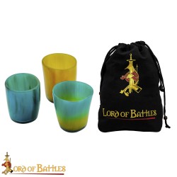 verres x3 colorés
