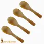 Medieval Authentic Horn Spoons Set of 4 Genuine Ox Horn