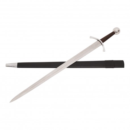 Épée de guerre médiévale forgée à la main – Lame en acier poli de collection avec fourreau pour exposition Épée de guerre médiévale forgée à la main – Lame en acier poli de collection avec fourreau pour exposition