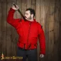 Pourpoint armant rouge du XVe siècle en toile de coton