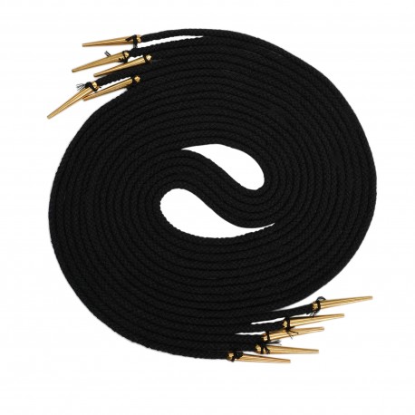 Aiguillette avec fil de coton noir  x5Pcs (1.50m)